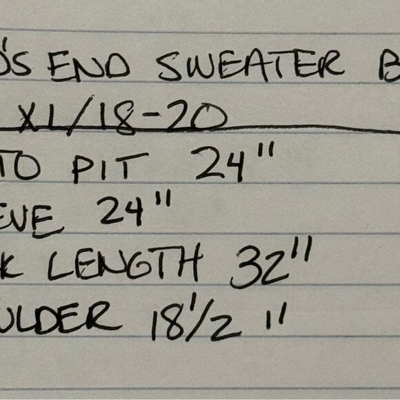 Land’s End grey and blue argyle cashmere sweater size S - Picture 6 of 6